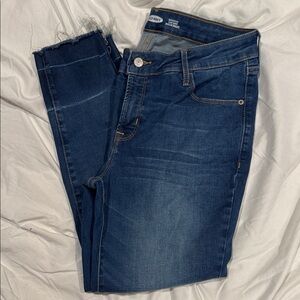 Old Navy Women's Dark Blue Ankle Jeans